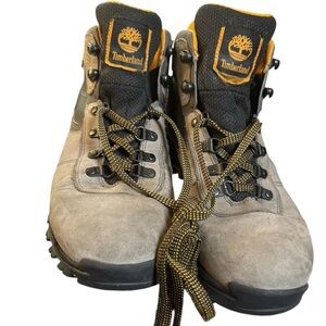 Timberland Waterproof Hiking Boots Men’s 10 Gray Orange